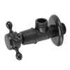 Solid Brass Angle Stop Valve Retro Thickened Cold Hot Triangle