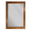 Renditions Gallery Rustic Barnwood Rectangular Framed Wall Mirror-Maple, 29X41