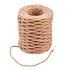 PH PandaHall 164 Feet 21 Gauge Floral Bind Wire Wrap Twine 2mm Paper Covered Rustic Vine Gardening Paper Wrapped Wire for Art Craft Flower Bouquets Floral Wrapping, Brown