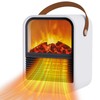 ZJFLNZYC Portable Mini Electric Fireplace Heater,Small Room Space Heaters for