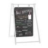Ilyapa Modern Metal Double Sided Swinging Chalkboard Sidewalk Sign -