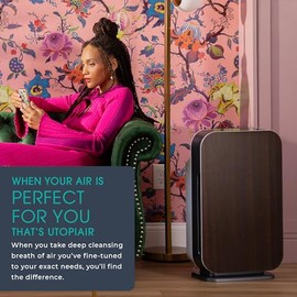 Purificador de aire Alen BreatheSmart 75i HEPA con filtro puro para habitaciones grandes de hasta 2600 metros cuadrados Perfecto para sala de estar y 
