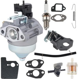 HRX217 GCV190 Carburetor Kits Compatible with Honda GCV 190 GCV190A GCV190LA HRX 217 HRX217K1 HRX217K2 HRX217K3 HRX217K4 HRX217K5 Mower - Auto Choke Replaces 16100-Z0Y-M42 CACE340
