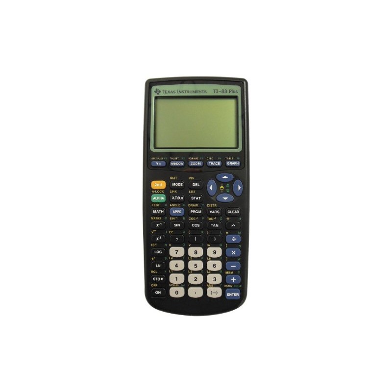 Texas Instruments TI-83 Plus Programmable Graphing Calculator (Packaging and Colors