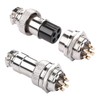 QIANRENON Gold Plated GX16 4 Pole Aviation Plug Socket GX16