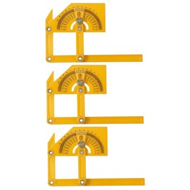 3pcs Right Angle Tool Folding Tool Flexible Measuring Instrument Multi Angle Measuring Ruler Multi Angle Ruler Outdoor Tool Ruler Protractor Carpentry Ruler Precision Goniometer DOITOOL
