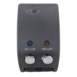 Luxitude Shower Soap Dispenser in Sleek Carbon Fiber Design, Great for Soap, Shampoo, Body Lotion, Conditioner, Shower Gels (Two Chamber)