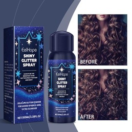 Body Glitter Spray - Face, Collarbone & Hair Highlighter for Parties & Festivals Makeup Shimmer Gentle Cosmetic tv phone glass pared de globos - quantity: 2pcs