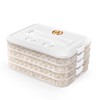 OFFKITSLY Food Storage Containers with Lids, Plastic Cookie Storage Containers