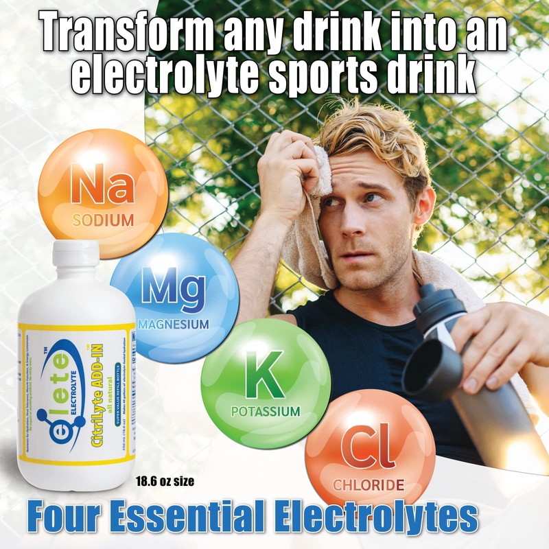 elete CitriLyte Electrolyte Add-in Hydration Drops | Sodium Magnesium Potassium