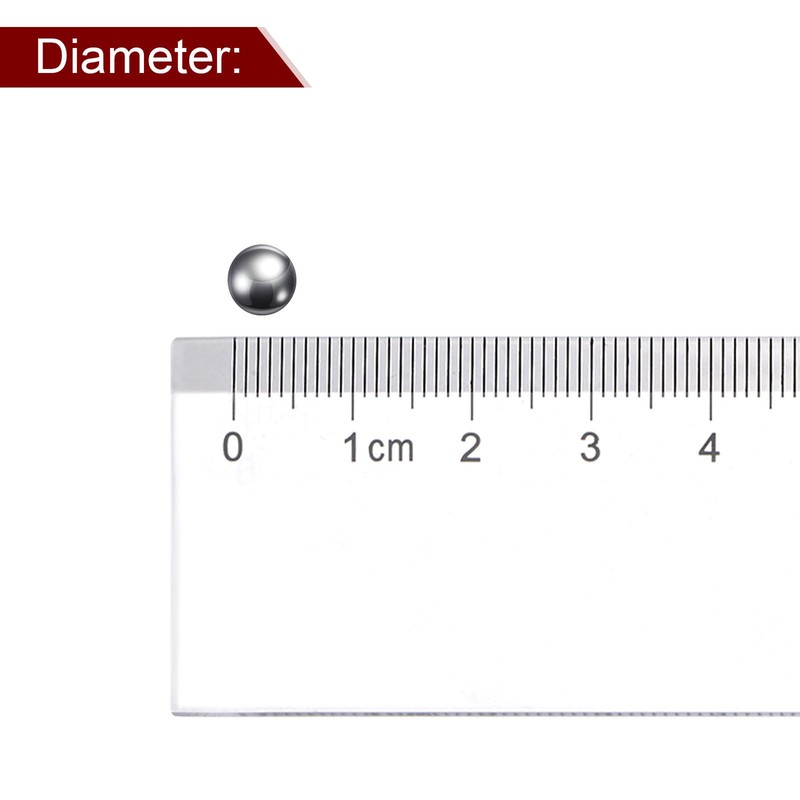 sourcing map 400pcs Precision Balls 5mm Diameter G200 201 Stainless