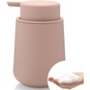 Matte Pink Foaming Hand Soap Dispenser Plastic 11 oz -