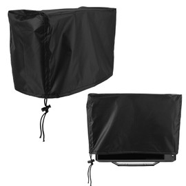 Lyreh Fish Finder Cover for Lowrance Humminbird 12-Inch Fishfinder, Waterproof 210D Oxford Fabric Depth Protector Cover Accessories with Silver Coating & Drawstring to Protect Screen and Device