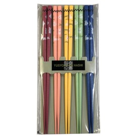 イシダ 日本製 箸 客用 5膳セット 乾漆野うさぎ 天然木 23cm