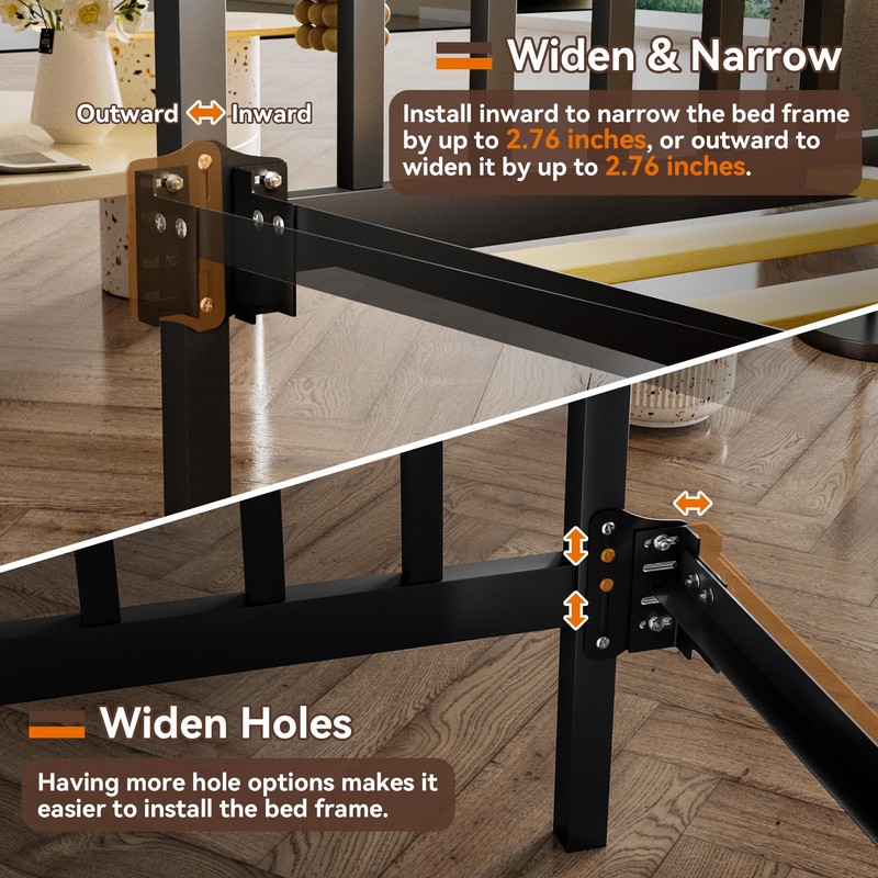 YUEYIN Headboard Adapter Bracket for Connecting and Adjusting Bed Frame