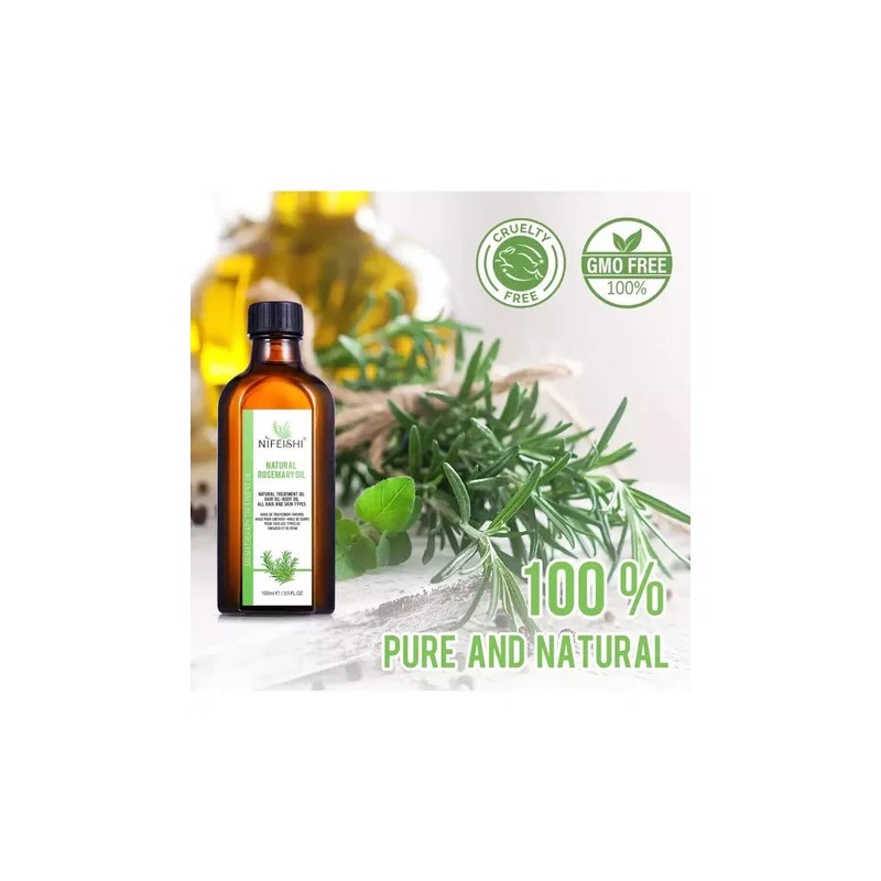 Aceite Fortalecedor Romero Cabello Pestañas Ceja 100 Natura