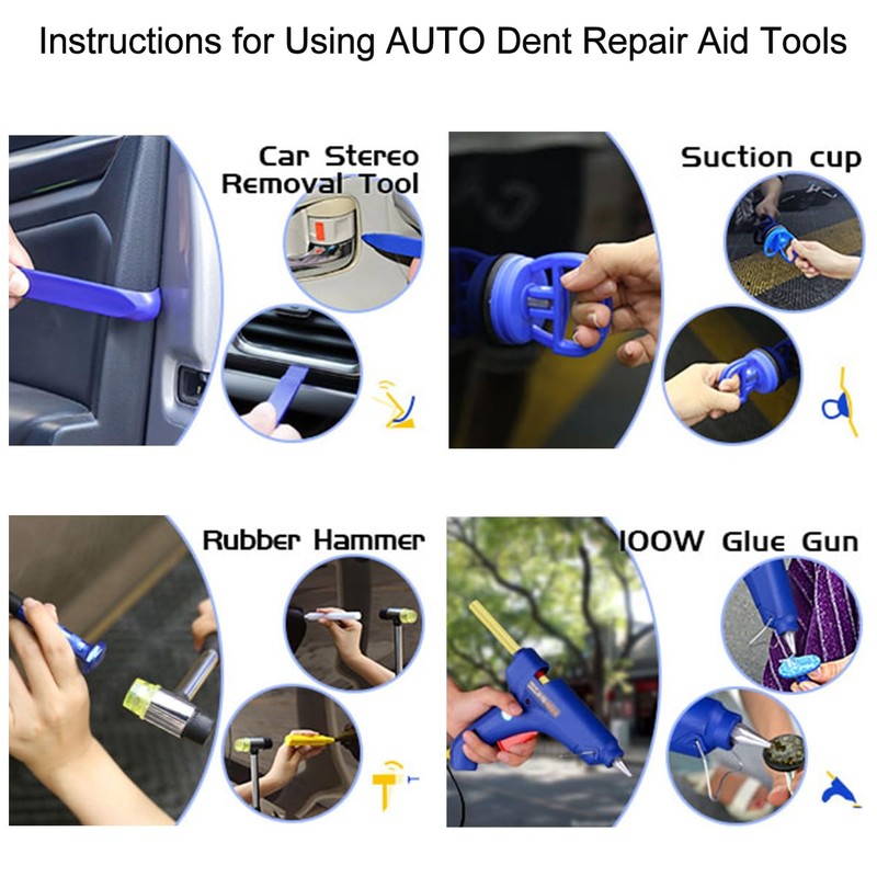 Super PDR Car Dent Repair Kit – Paintless Dent Puller