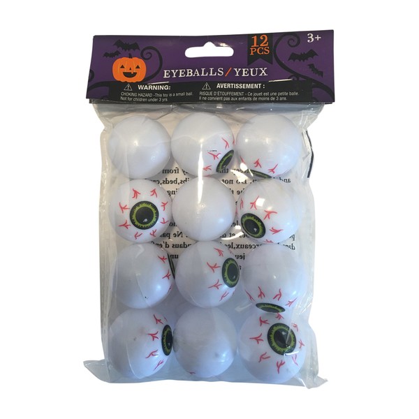 12 Plastic EyeBalls (3 Packs)
