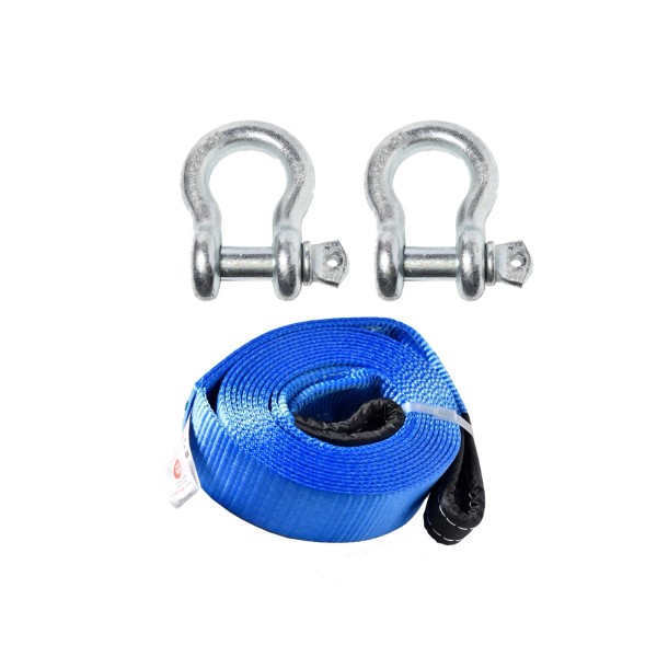 Alfa Wheels 3" 26000 lbs 12T Tow Strap 20ft winch