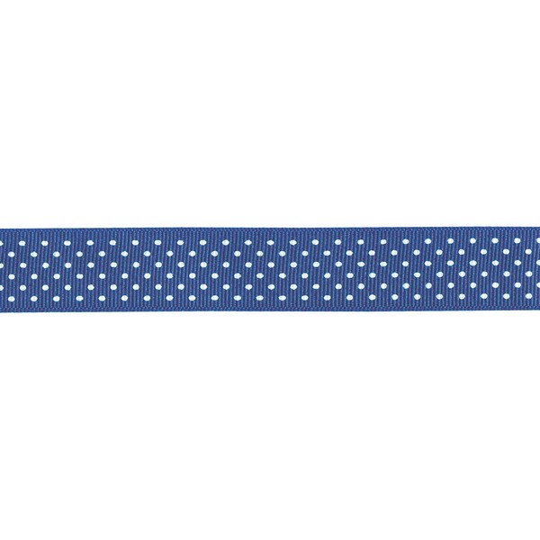 Offray, Century Blue Grosgrain Swissdot Craft Ribbon, 5/8-Inch x 9-Feet, 5/8 Inch