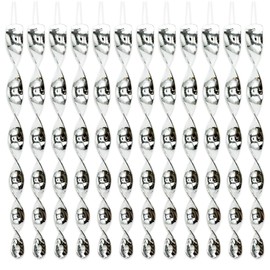 REBECASKYENS 12pcs Reflective Bird Deterrent Rods,Bird Scarers for Gardens, Pigeon Deterrent,7 Color 30cm Hanging Bird Repellents Reflective Wind Spiral- Keep Birds Away From Your Home, Garden, Patio
