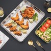 Juego de Bandeja y Rejilla para Asar de Acero Inoxidable,