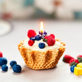 Lumiine Fruits Basket Candle Soy Wax Fruit Candle Handmade Dessert Candle