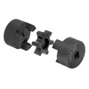 uxcell 5/8" to 1" L075 Flexible 3-Piece L-Jaw Coupling Coupler