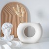 HARGIO Flower Base Donut Shape Half Moon Single Vase Ring