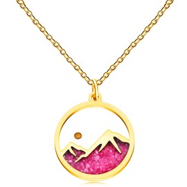Yongxu Matthew 17:20 Jewelry Noctilucent Discoloration Mountain Mustard Seed Necklace Stainless Steel Move Mountains Necklace Faith Jewelry for Women Men