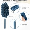 2Pcs Car Interior Duster with Extension Pole Soft Dash Vent