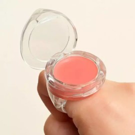 반지형 립밤 공병 투명 용기 립스틱 만들기 화장품 소분 용기 [꽃] Ring-shaped lip balm container transparent bottle lipstick making cosmetic division container [flower]