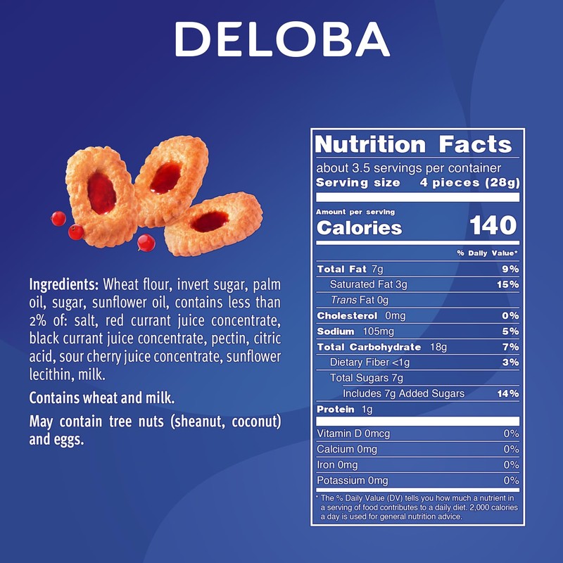Bahlsen Deloba Red Currant Cookies (12 boxes) - Sweet &