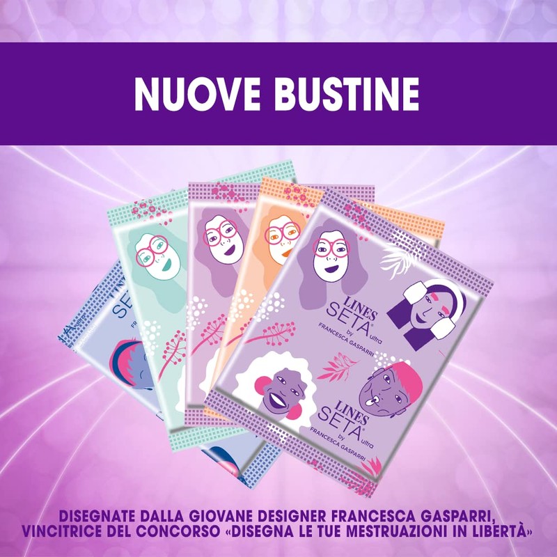 Lines Ultra Absorbent Silk Ultra Long with Wings - Pack