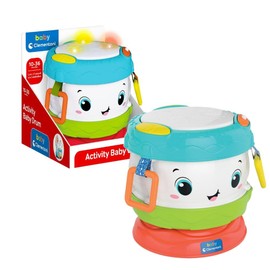 Clementoni 17409 My Activity Drum Baby Toy, Toddler, Educational Toy from 10 Months, Multicoloured, One Size