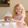 Large Cookie Jars with Lids Airtight, Clear Cookie Jar for