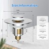 iFealClear Metal Universal Bathroom Sink Stopper, Upgraded Stainless Steel Sink