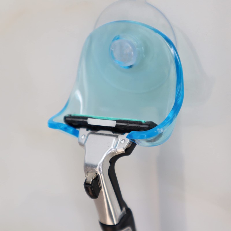 EIKS 2 Pack Portable Razor Holder Rack Shelves with Suction