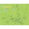 Adirondack High Peaks Checklist 18x24 Poster (Bright Green)