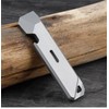 UCCKEYI TC4 Titanium Keychain Pry Bar Pendant Tool Crowbar Opener