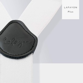 Lafayon Mens Braces Plus Y-back suspenders for Men 35mm Color with 6 Strong Clips Heavy Duty Braces Gift Package