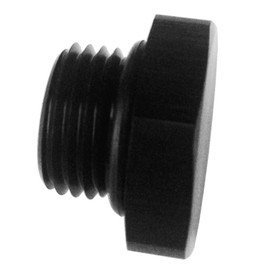8AN Port Plug O Ring Boss AN 8 Male Seal Nut Block Off Cap Aluminum Fuel Fitting Adapter Hex Plugs with 08 ORB Black