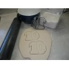 AJT NUMBER 10 WITH WORD ON SIDE DETAILED COOKIE CUTTER