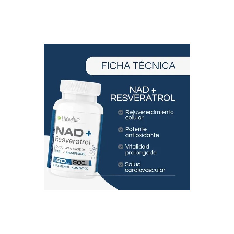 Nad Resveratrol - 60 Caps Live Nature