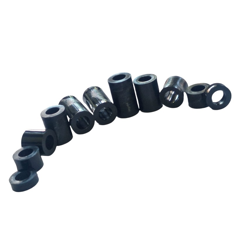 Pack of 12 M6 x 15mm Black Nylon Spacers and