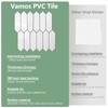 Vamos Tile Glossy White Backsplash Tile Peel and Stick, 12.8