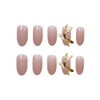 Set of 24 3D Peony Decoration Nail Tips Date Nails