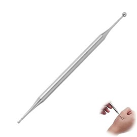 IUSOT Acupuncture Pen Stainless Steel Acupressure Pen Meridian Pen Double Head Acupuncture Point Pen for Trigger Point Massage Ergonomic Acupuncture Rod Lightweight Design Handy for Ear and Body