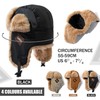 Clakllie Men's Trapper Trooper Hats Pilot Russian Hats Ushanka Eskimo