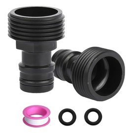 2Pack Garden Tap Connector Hose Tap Adapter 3/4inch,Outdoor Male Threaded Tap Connector for Hose Pipe